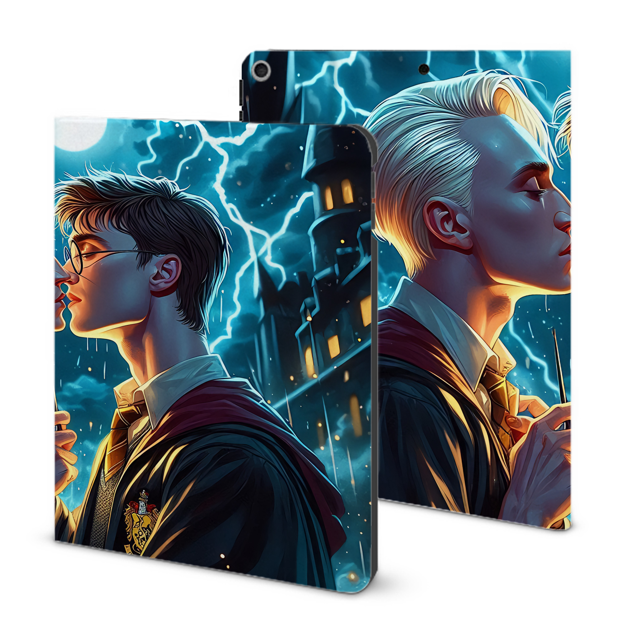 （画像用） Harry Potter ハリー・ポッターシリーズ IPad ケース ブック型 PUレザー TPU 耐衝撃 軽量 薄型 ペン収納なし 全面保護 IPad 各モデル対応